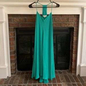 Loft Spaghetti Strap V-Neck Dress